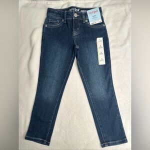 Girls' Mid-Rise Adjustable Waist Stretch Skinny Jeans - Cat & Jack Kids Size 5